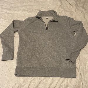grey old navy 1/4 zip